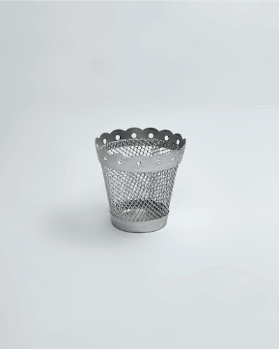 IKEA Silver Tone Metal Mesh Votive Candleholder — Giỏ